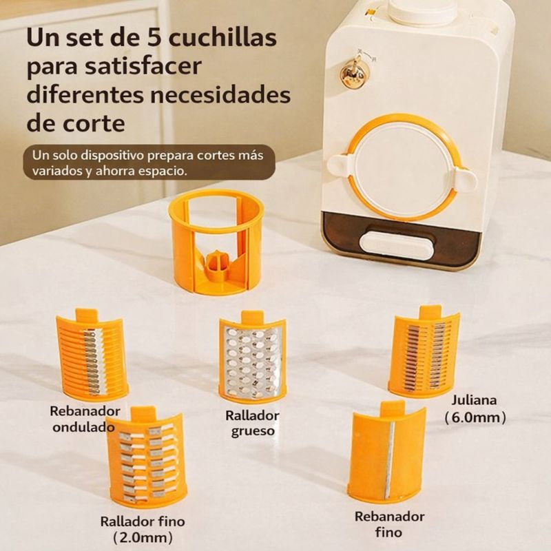 Cortador Automático SmartSlice™ de Acero Inoxidable con Corte Rápido + 3 Cuchillas de Regalo