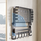 Promo 2x1: Organizador de Baño de Acero Inoxidable con Sistema de Sellado al Vacío + 2 Soportes de REGALO